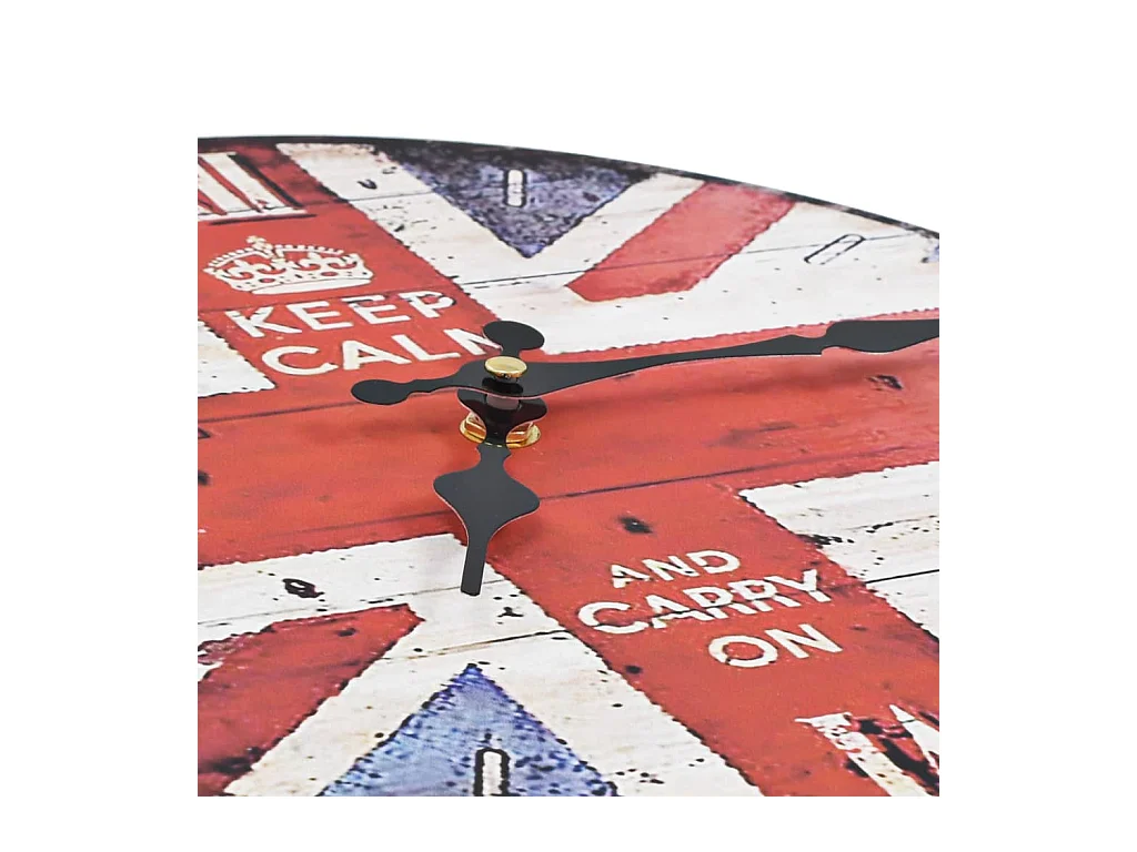 Horloge murale vintage Royaume-Uni 30 cm FR348433