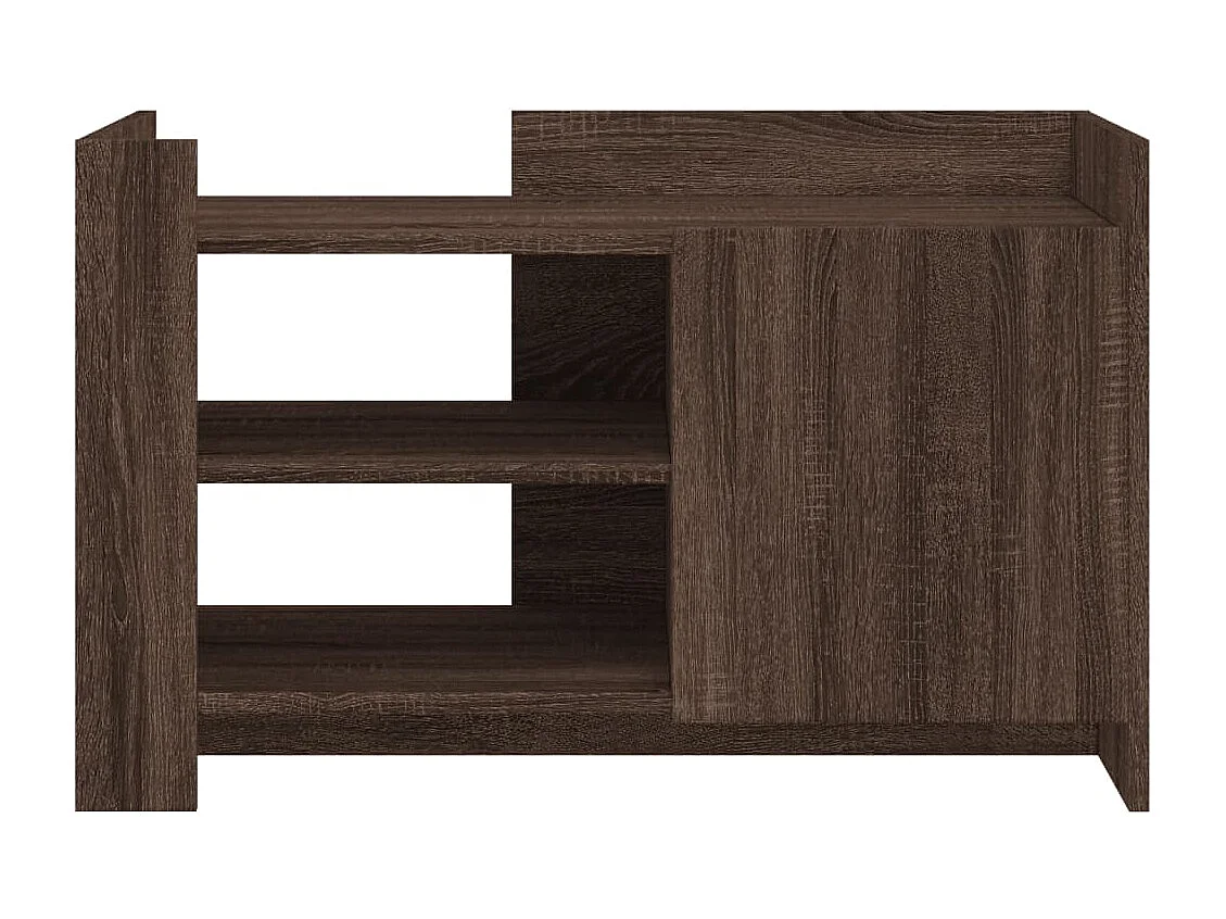 Mesa de centro de madera de ingeniería marrón roble 80x50x50 cm ES271168