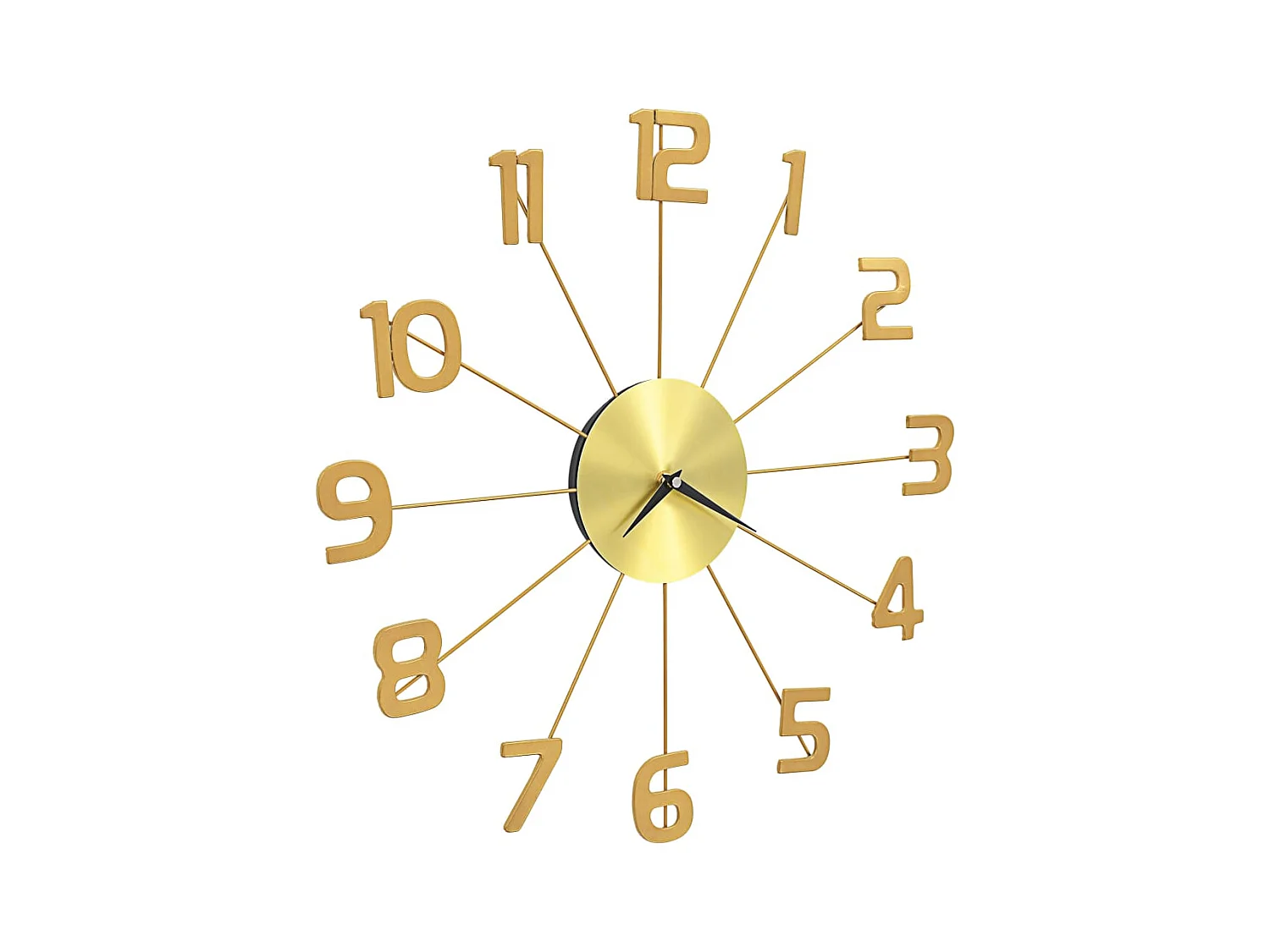 Horloge murale Métal 50 cm Doré FR976288