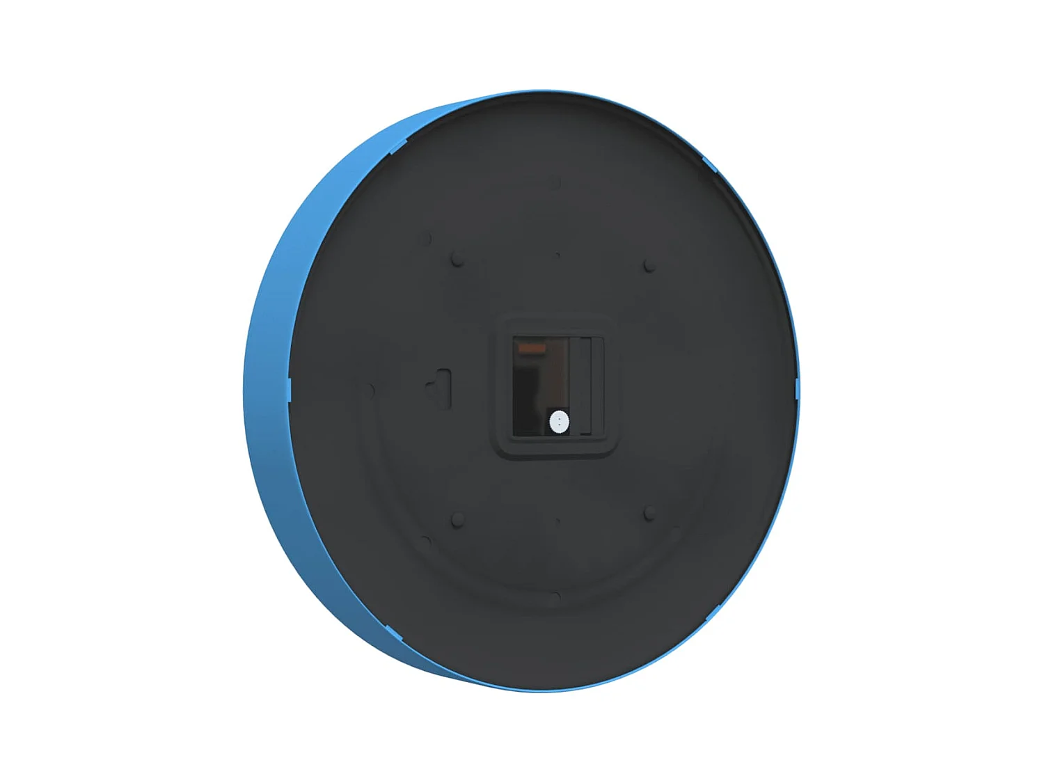 Reloj de pared poliestireno y cristal azul Ø25,5 cm ES335383