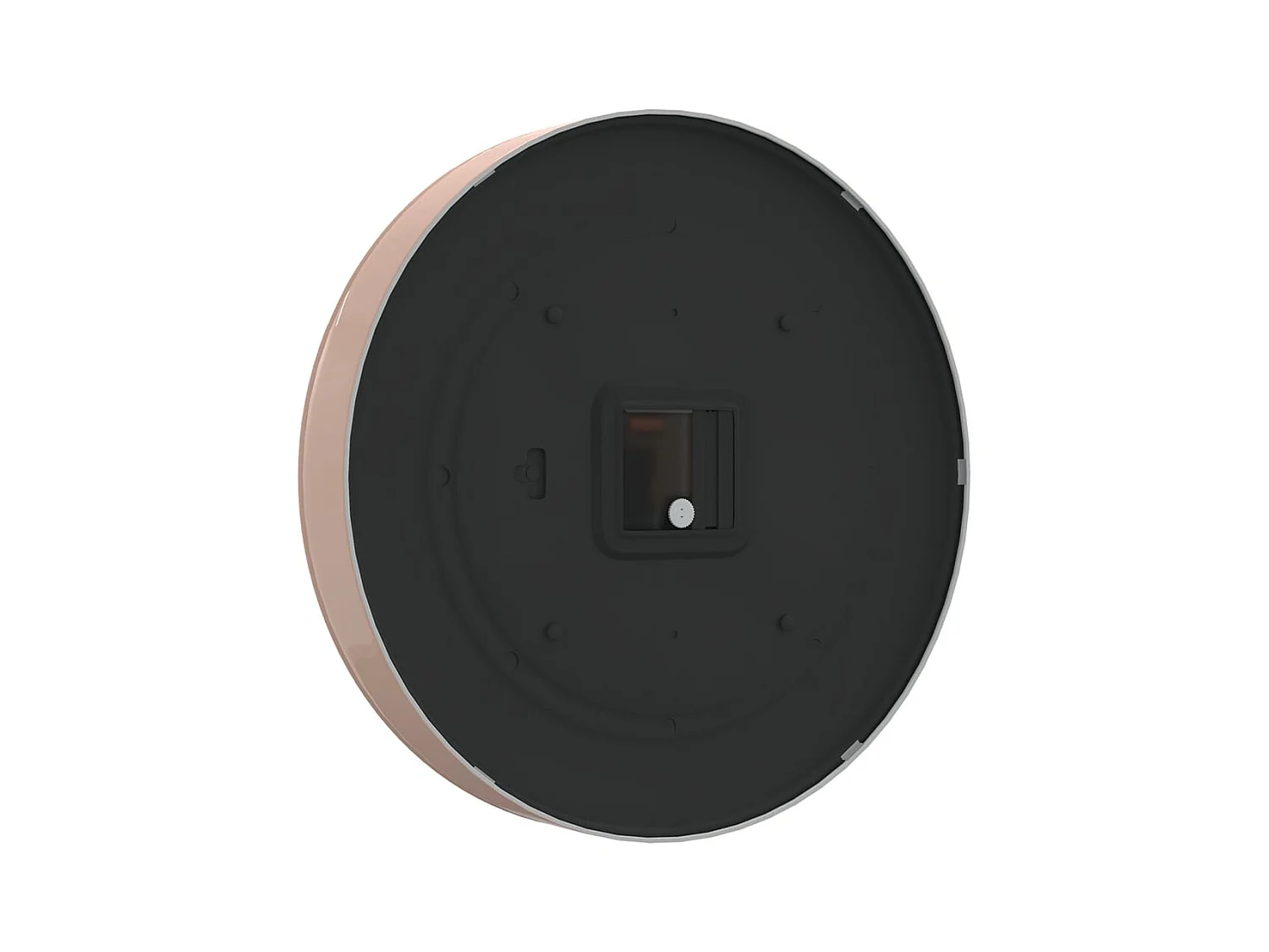 Reloj de pared poliestireno y cristal dorado y blanco Ø29,5 cm ES642293