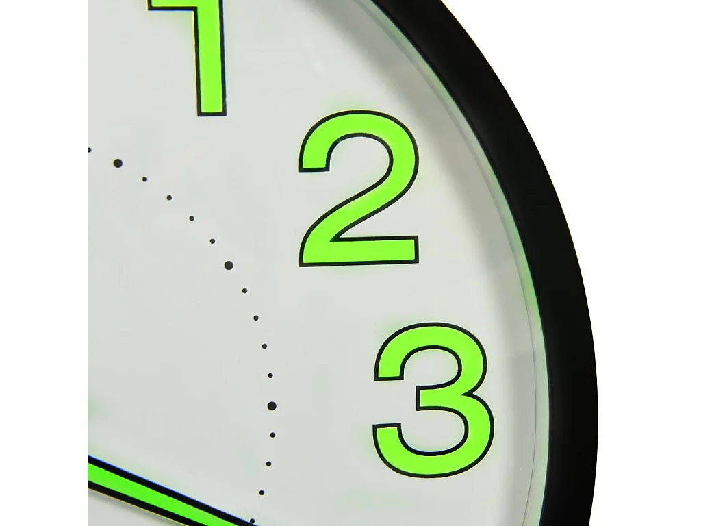 Horloge murale lumineuse Noir 30 cm FR219138