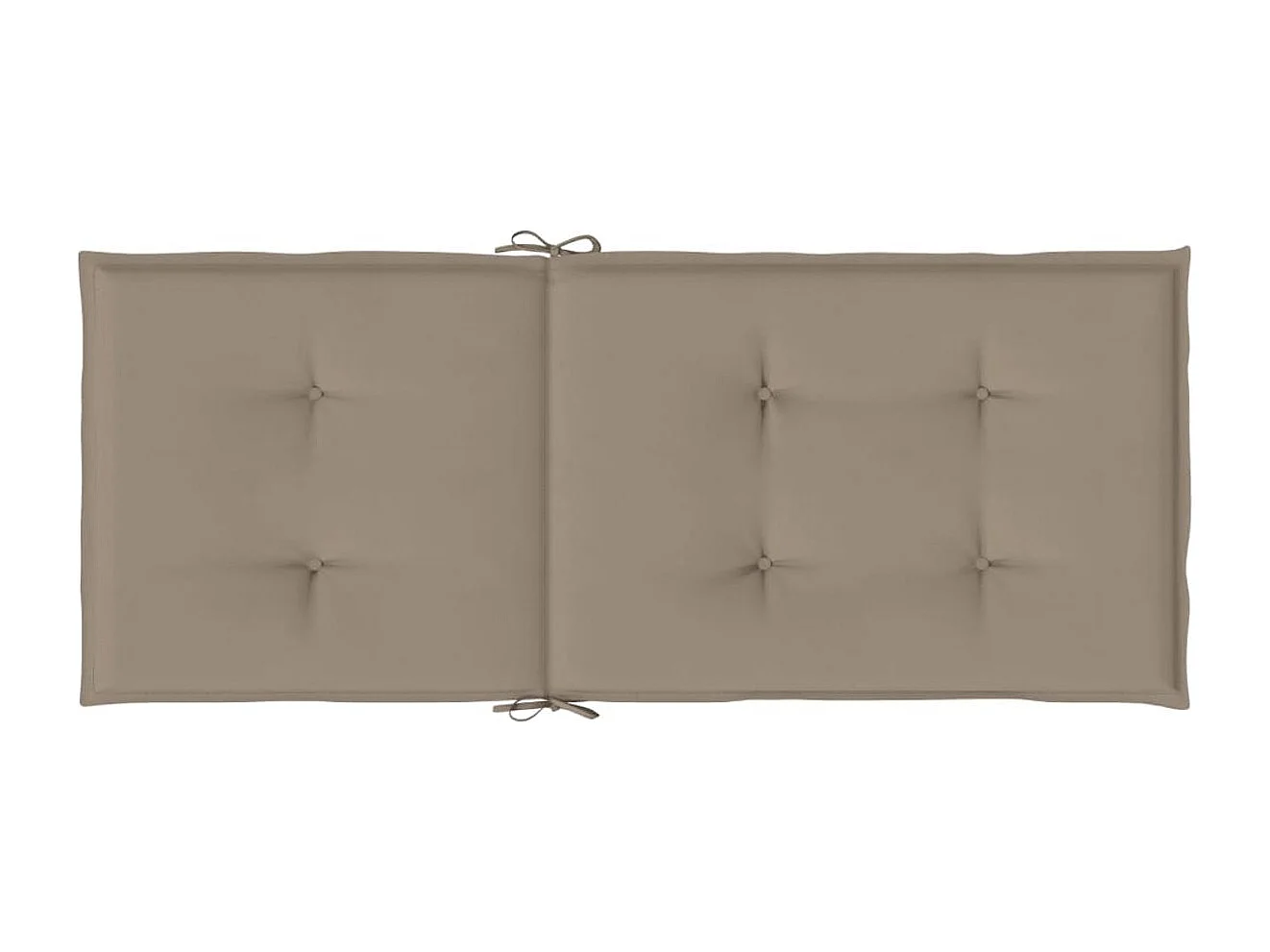 Pack de 2 cojines para silla con respaldo alto taupé 70x50x50 cm