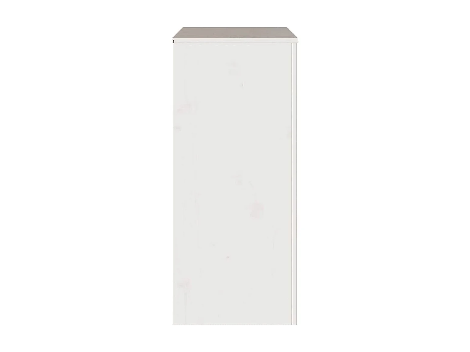 Kommode Drammen Weiß 76,5 x 40 x 91 cm Massivholz Kiefer