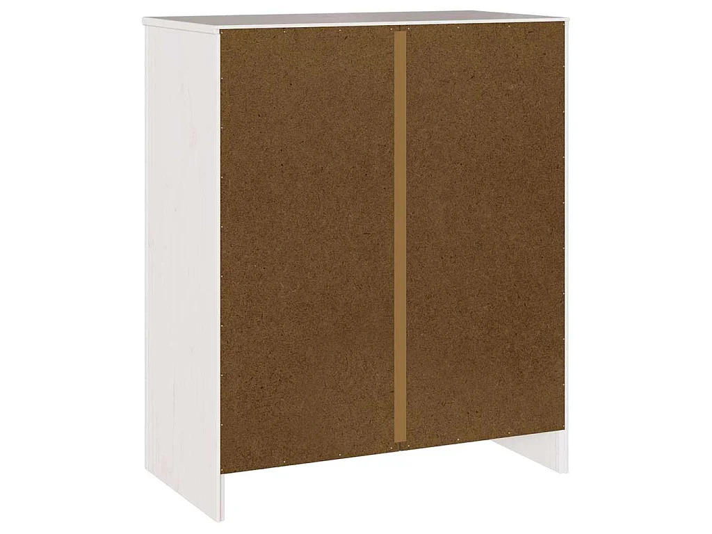 Commode Drammen Blanc 76,5 x 40 x 91 cm Bois de pin massif