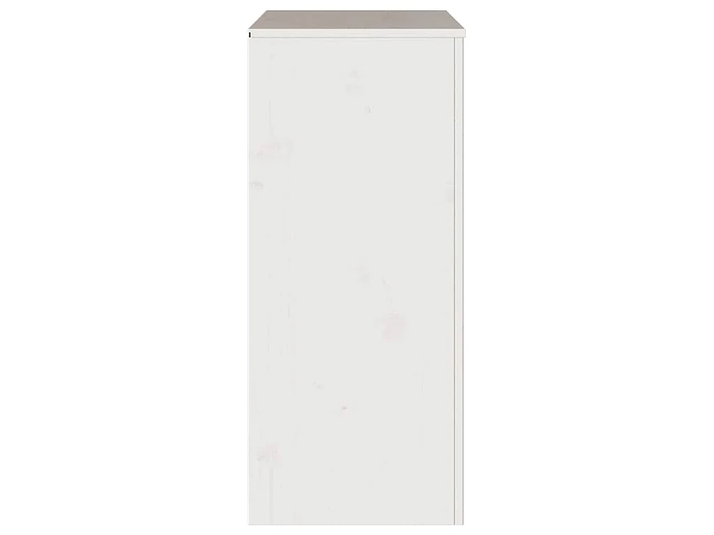 Commode Drammen Blanc 76,5 x 40 x 91 cm Bois de pin massif