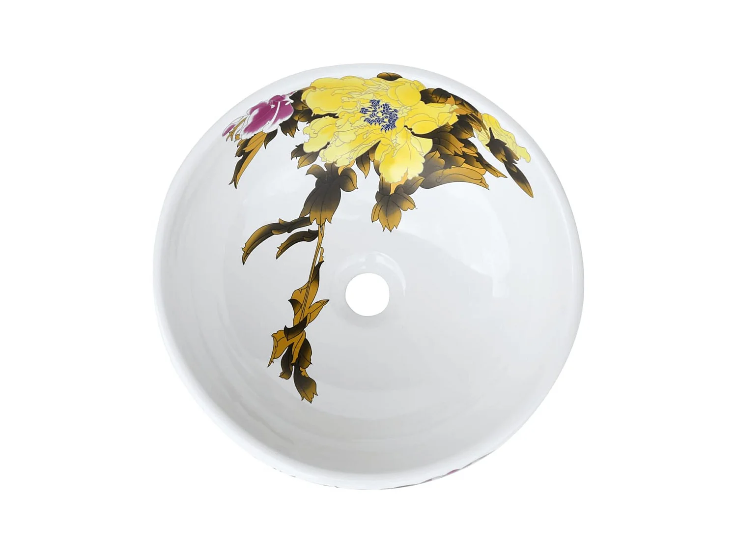 Lavabo sobre encimera Monnet cerámica multicolor Ø41x14 cm