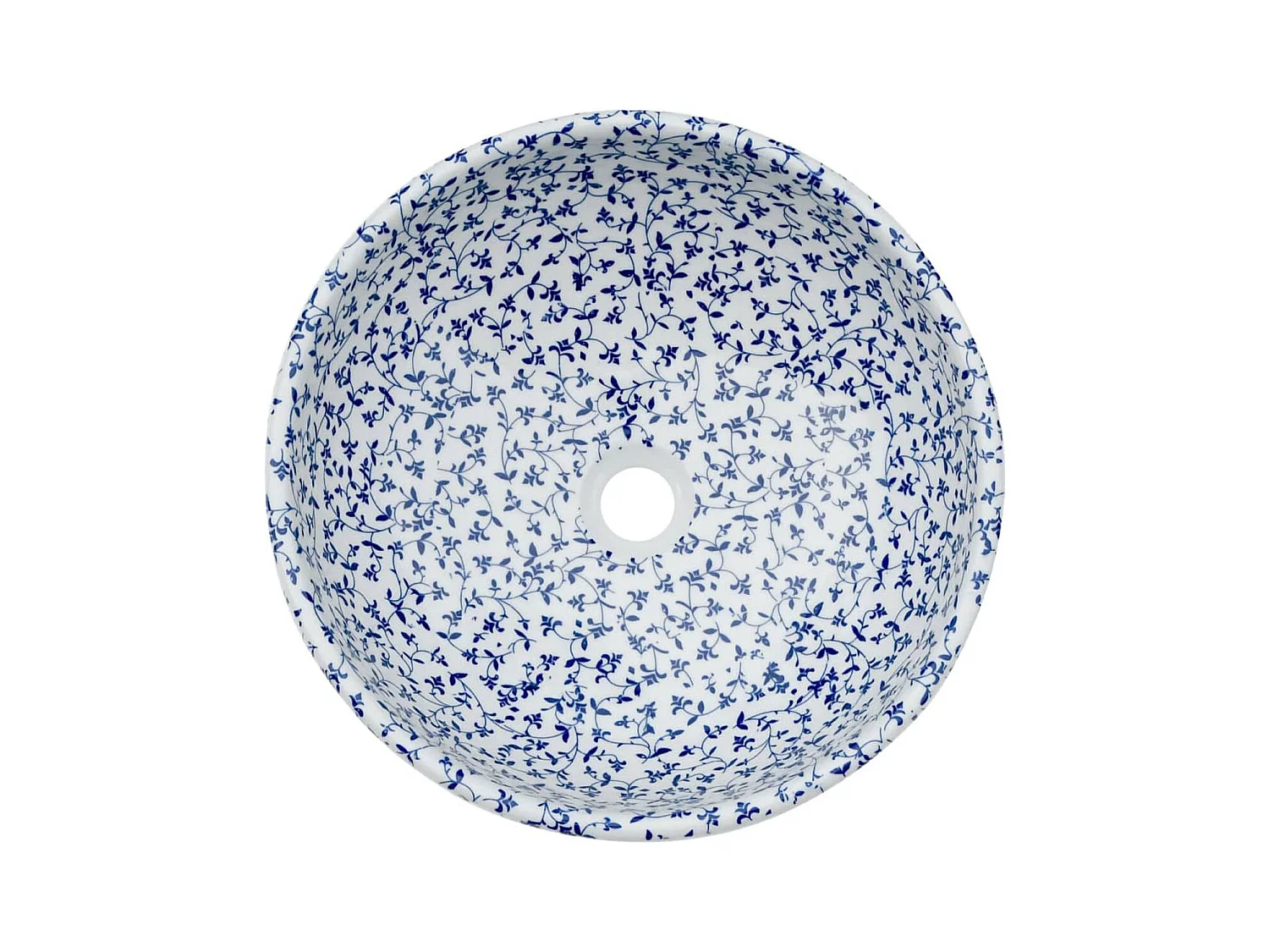 Lavabo sobre encimera Monnet cerámica blanco Ø41x14 cm