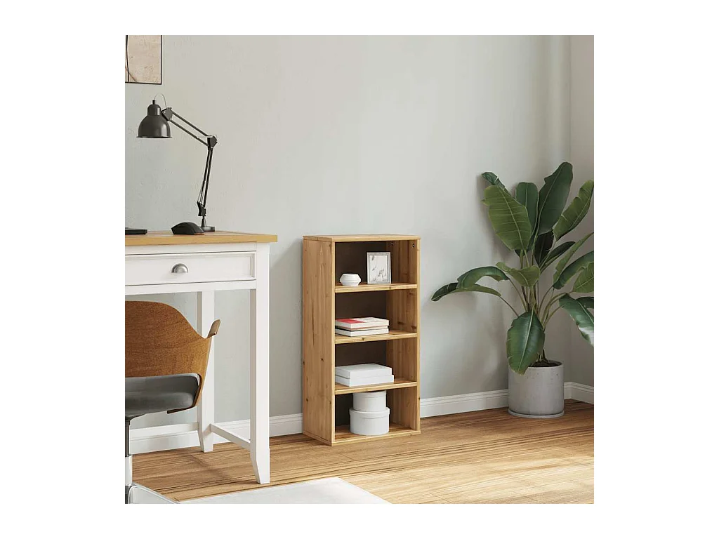 Armoire latérale ODDA 40x24x79 cm bois massif pin