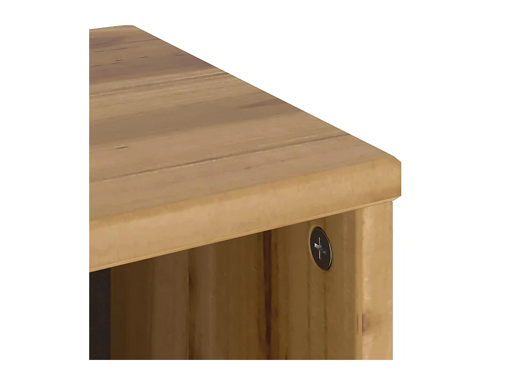 Armoire latérale ODDA 40x24x79 cm bois massif pin