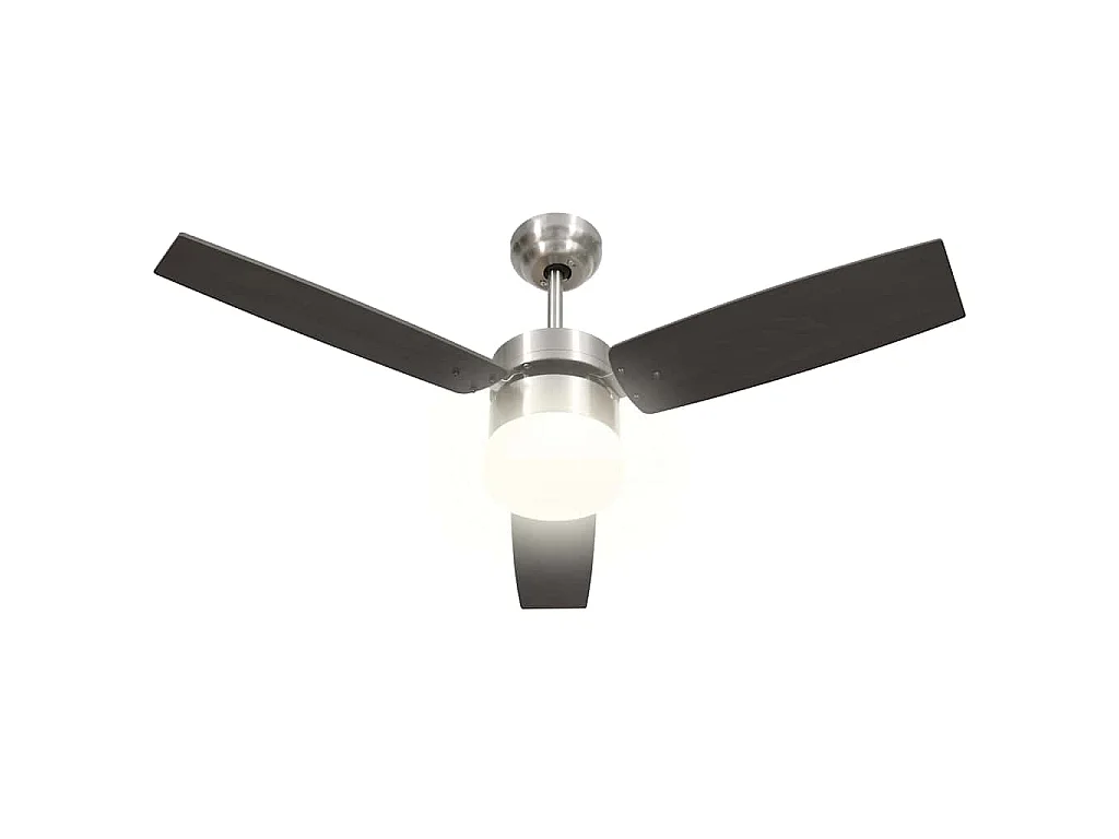 Deckenventilator mit Licht und Fernbedienung 108 cm Dunkelbraun