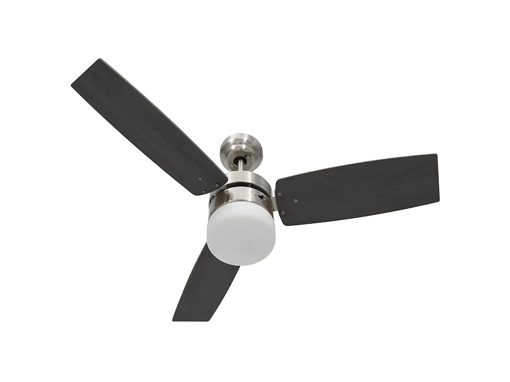 Deckenventilator mit Licht und Fernbedienung 108 cm Dunkelbraun