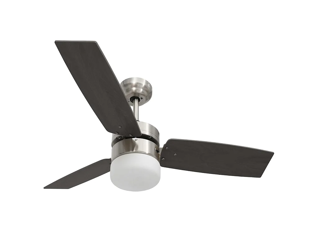 Deckenventilator mit Licht und Fernbedienung 108 cm Dunkelbraun