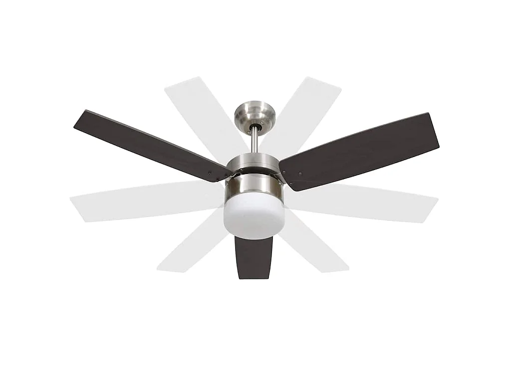 Deckenventilator mit Licht und Fernbedienung 108 cm Dunkelbraun