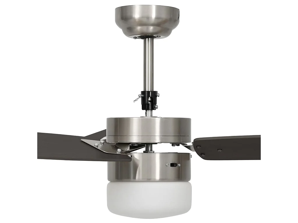 Deckenventilator mit Licht und Fernbedienung 108 cm Dunkelbraun