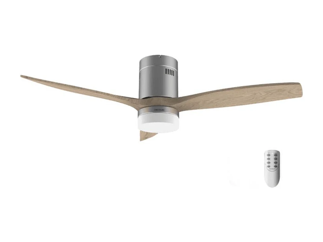 Ventilador de techo Cecotec EnergySilence Aero 5600 Classic 40W 3 aspas 6 velocidades plata Ø132 cm