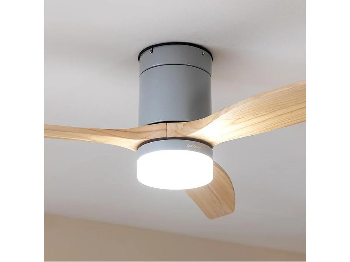 Ventilador de techo Cecotec EnergySilence Aero 5600 Classic 40W 3 aspas 6 velocidades plata Ø132 cm