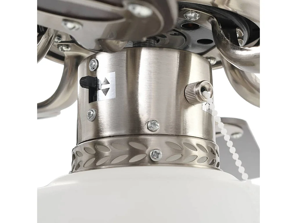 Plafondventilator met lamp 82 cm donkerbruin