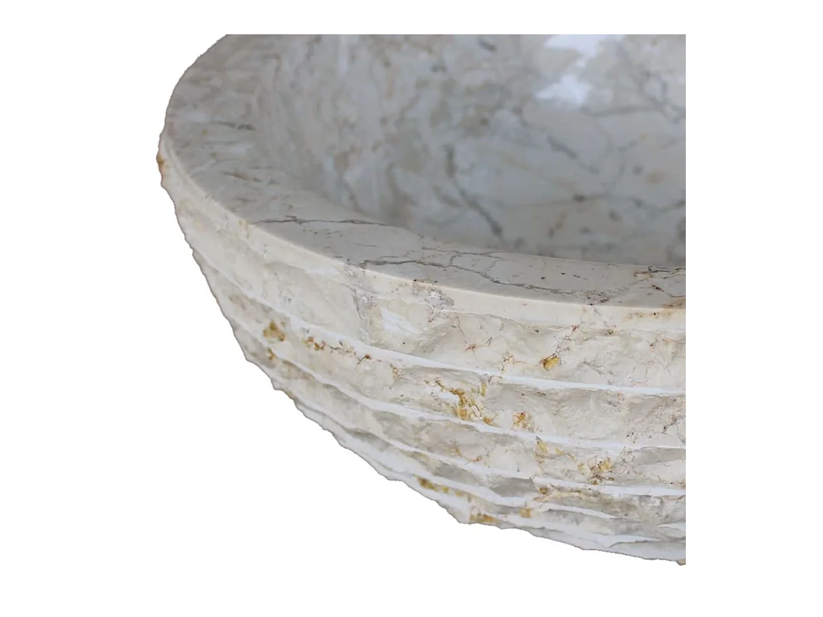 Lavabo Neptuno mármol crema Ø40x15 cm