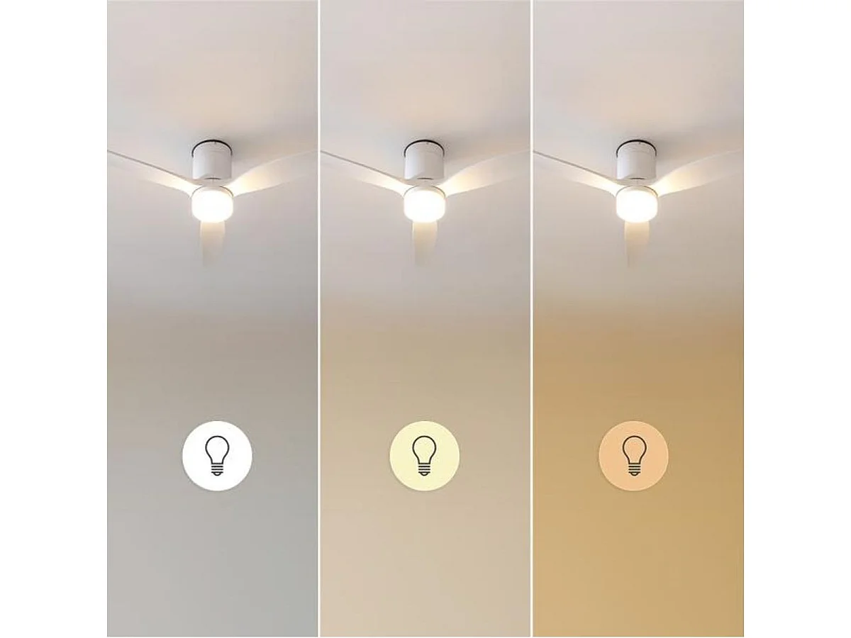 Ventilador de techo Cecotec EnergySilence Aero 5600 Classic 40W 3 aspas 6 velocidades blanco Ø132 cm