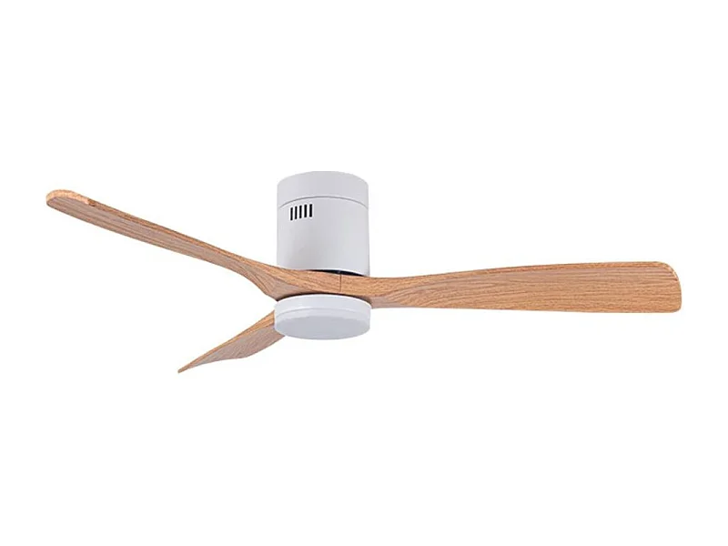 Ventilador de techo Cefiro On Bel Air 40W 3 aspas con luz LED blanco/haya Ø130 cm