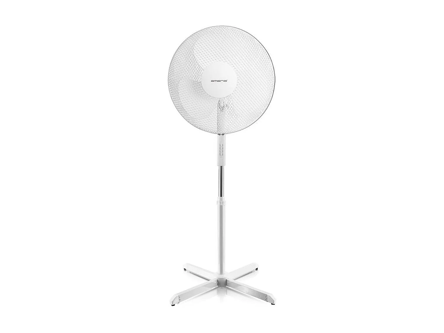 Ventilador de pie Emerio FN114204 45W 3 velocidades oscilante blanco Ø44 cm