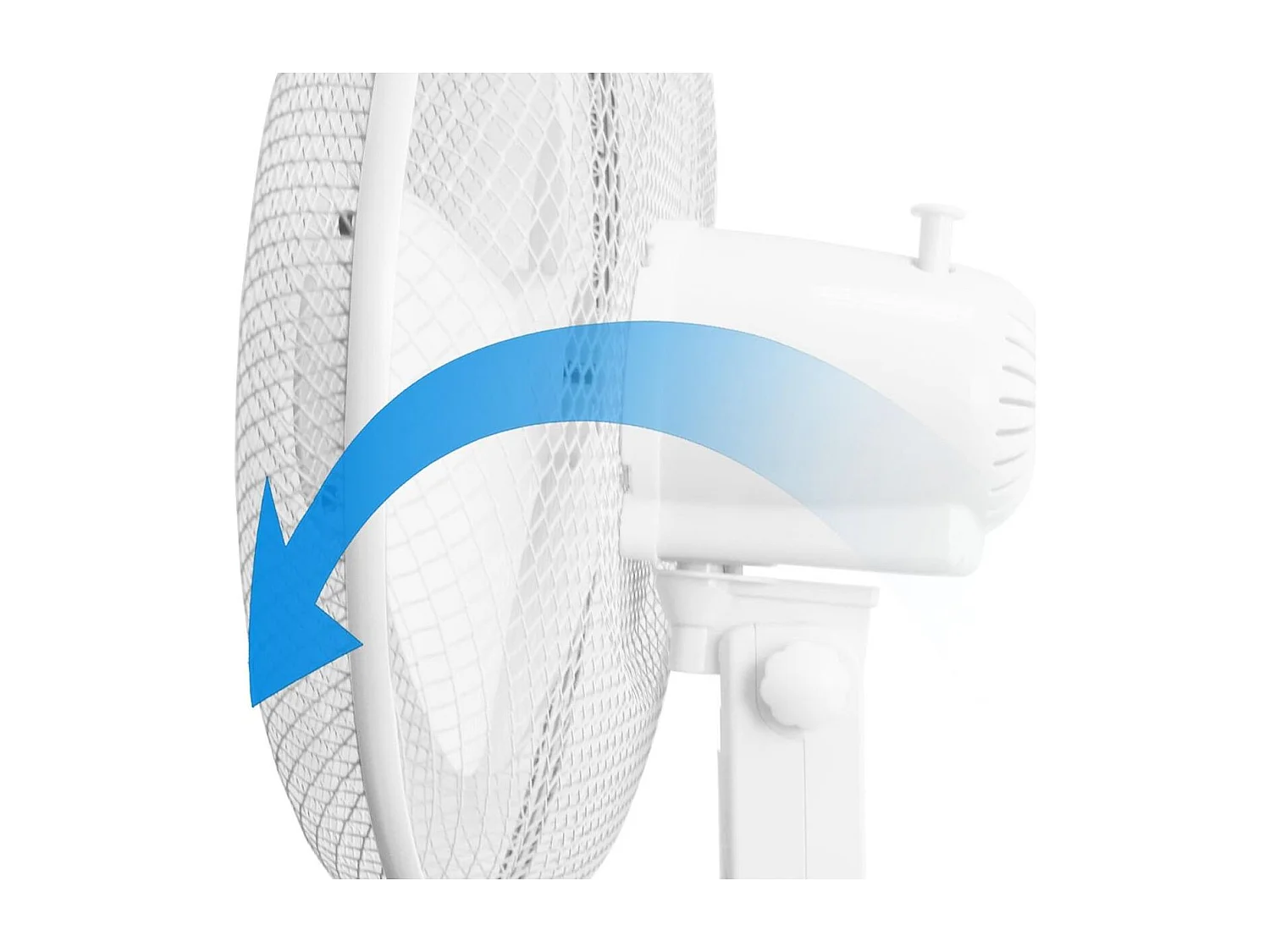 Ventilador de pie Emerio FN114204 45W 3 velocidades oscilante blanco Ø44 cm