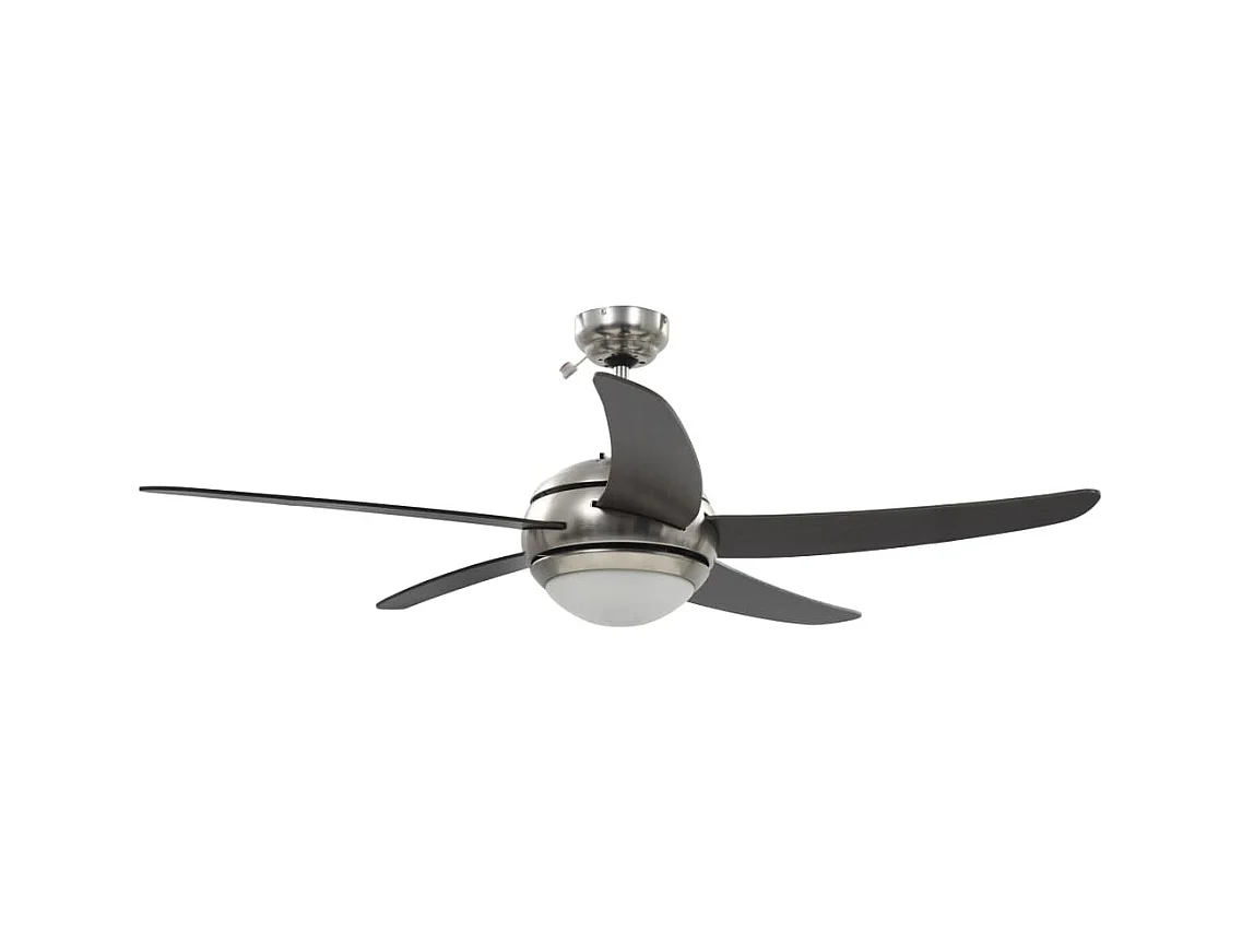Ventilateur de plafond orné avec lampe 128 cm Marron