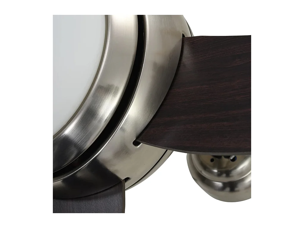 Ventilateur de plafond orné avec lampe 128 cm Marron