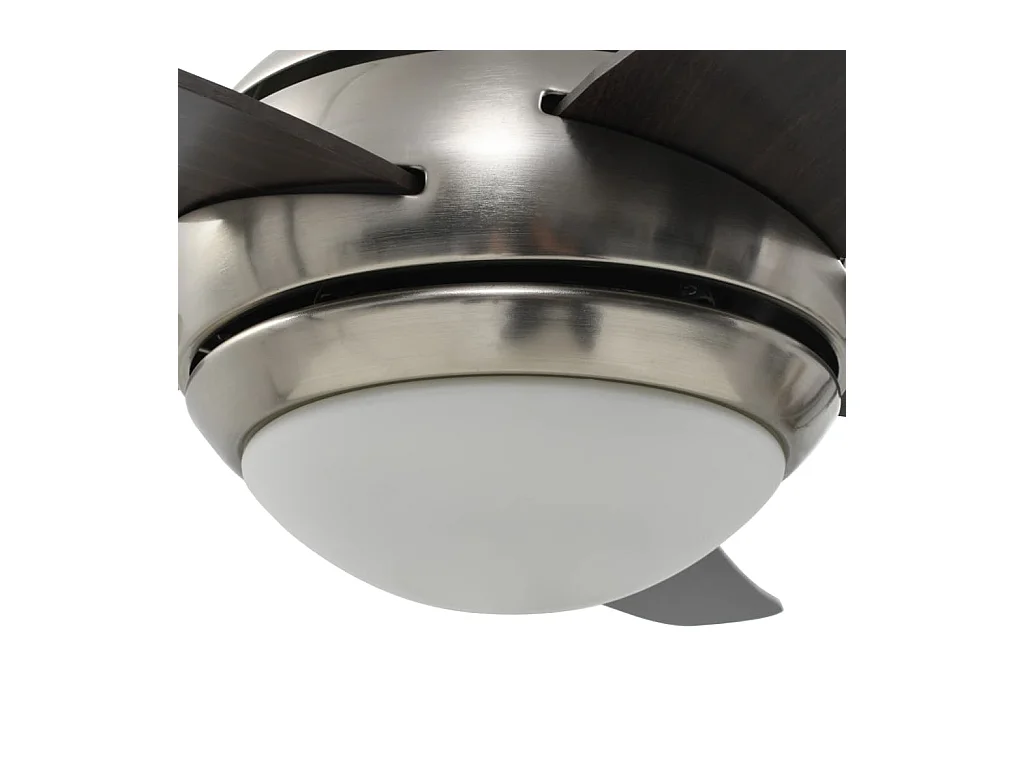 Ventilateur de plafond orné avec lampe 128 cm Marron