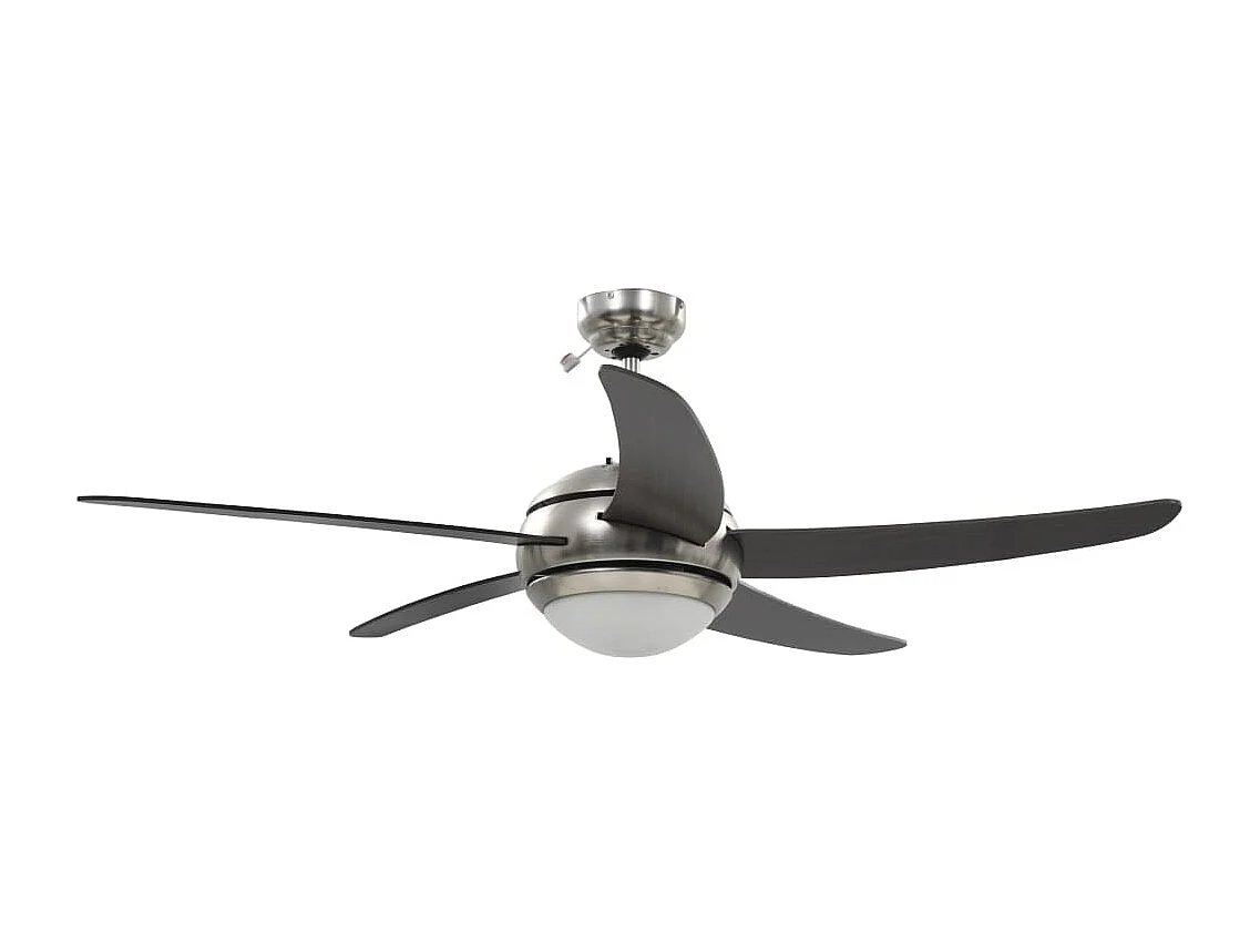 Ventilateur de plafond orné avec lampe 128 cm Marron