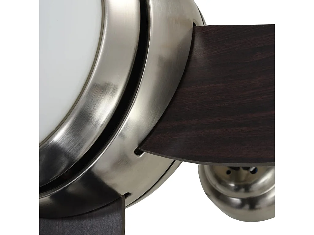 Ventilateur de plafond orné avec lampe 128 cm Marron