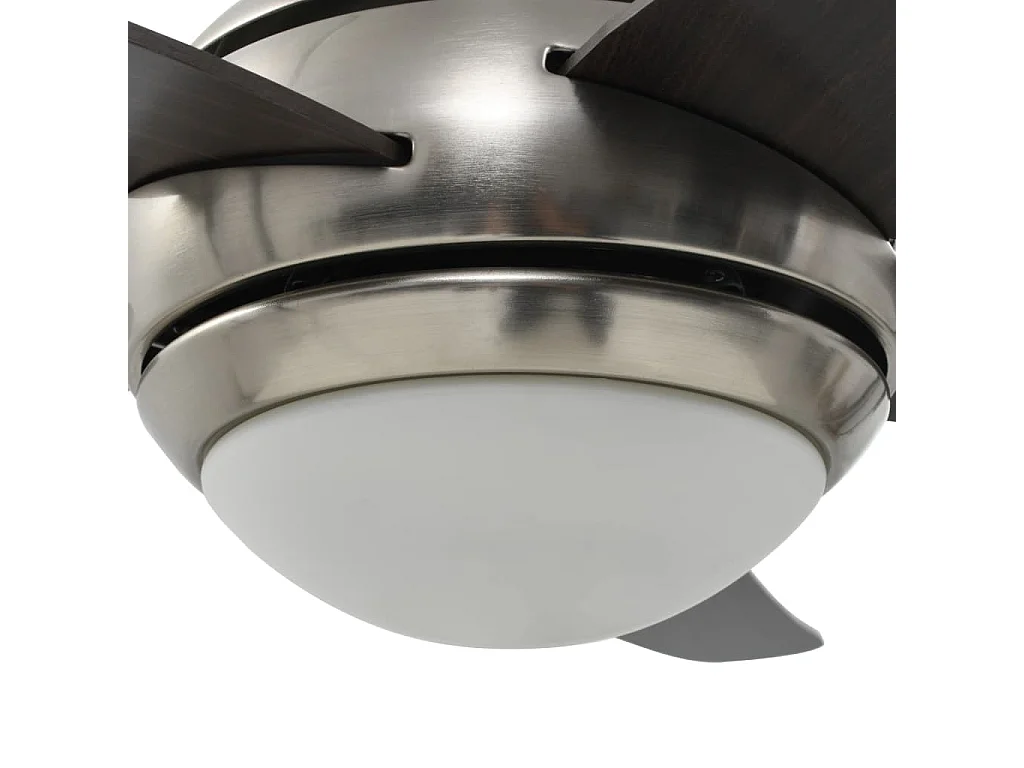 Ventilateur de plafond orné avec lampe 128 cm Marron