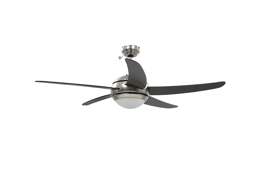 Ventilateur de plafond orné avec lampe 128 cm Marron
