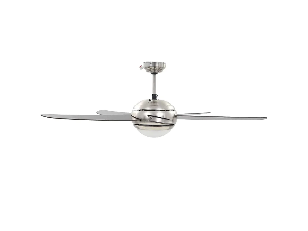 Ventilateur de plafond orné avec lampe 128 cm Marron