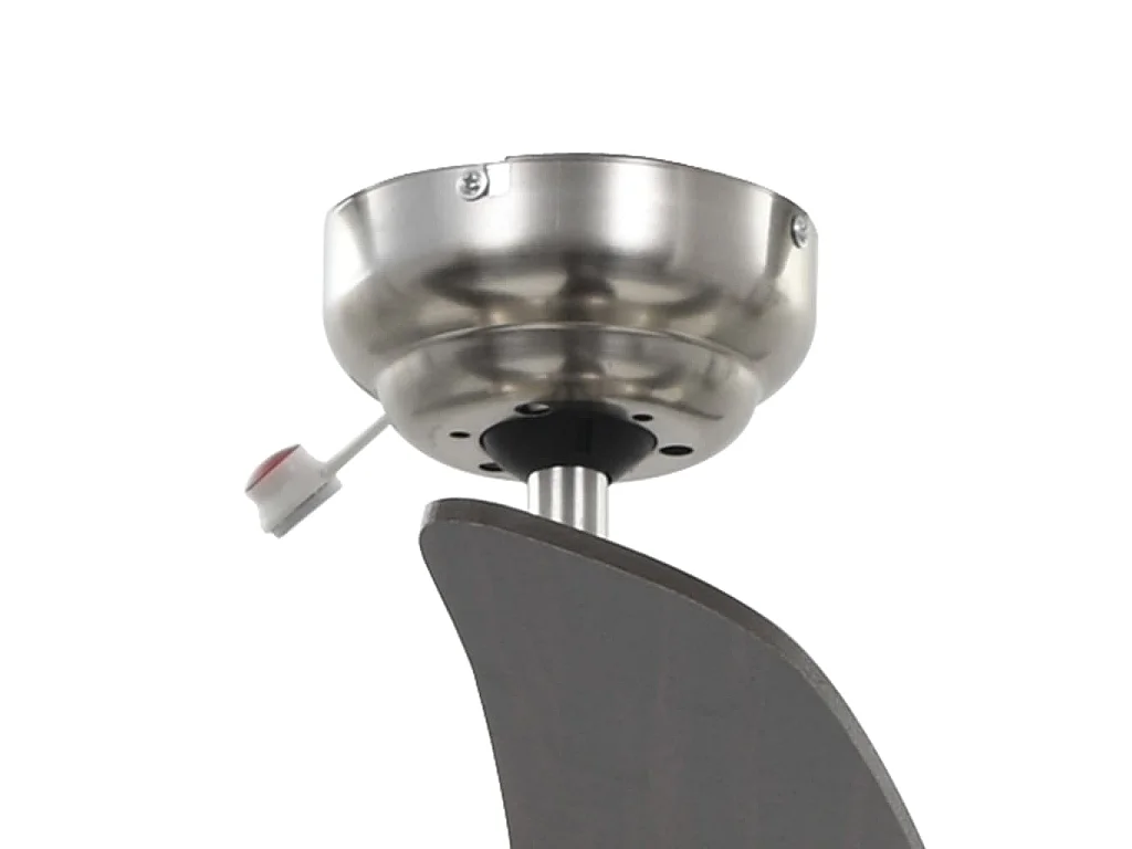 Ventilateur de plafond orné avec lampe 128 cm Marron