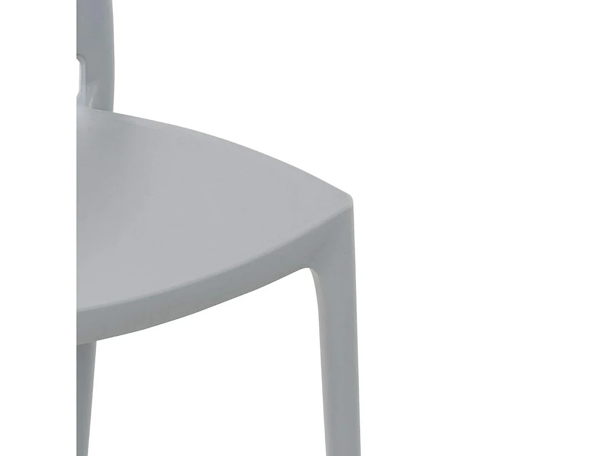 Silla Celine apilable blanco 78,5x38x49 cm