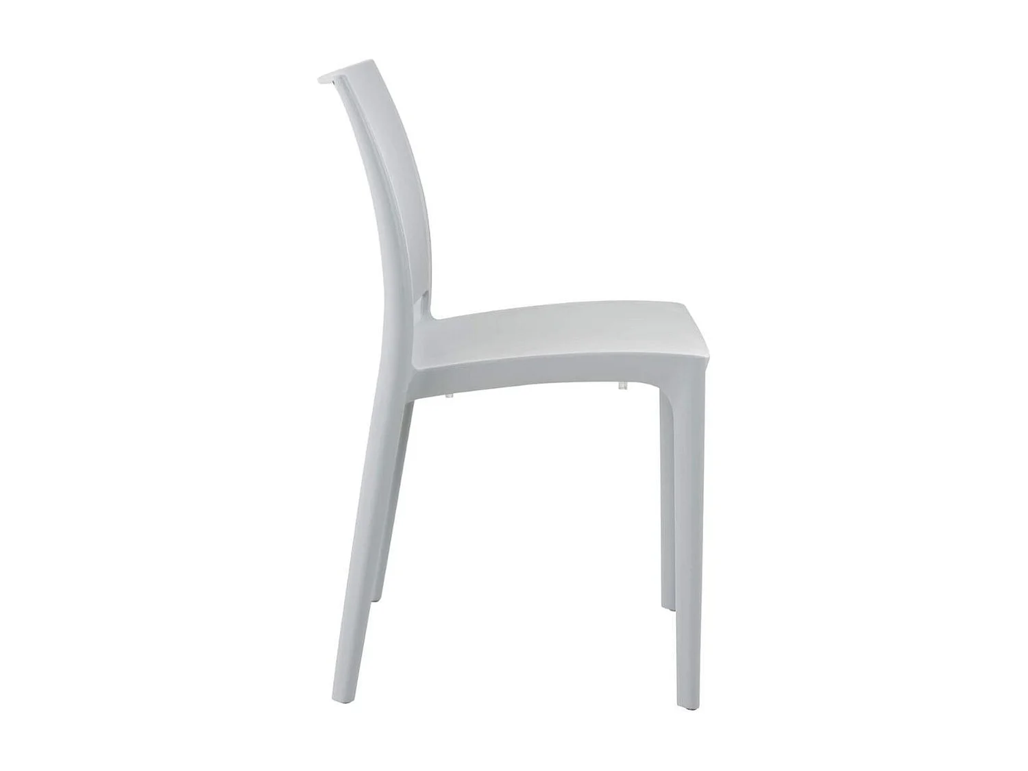 Silla Celine apilable blanco 78,5x38x49 cm