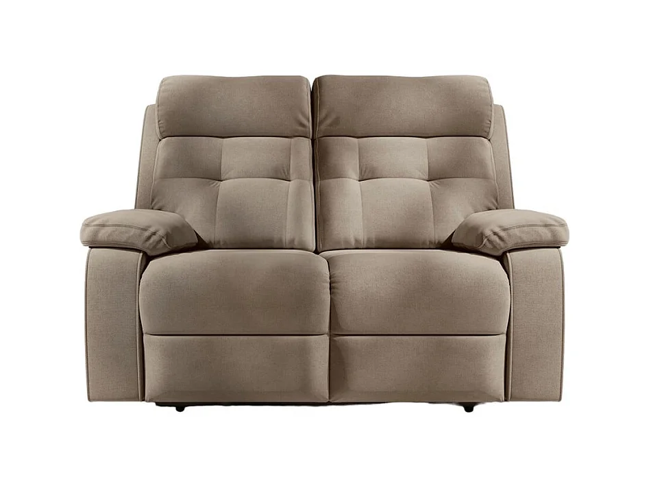 Sofá Turín 2 plazas gris 105x146x95 cm