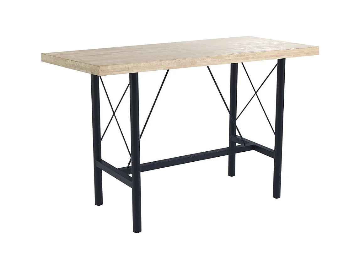 Mesa alta Tams diseño fijo nordish/negro 100x160x70cm Adec