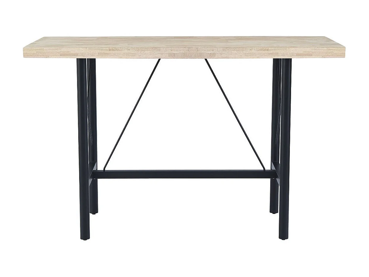 Mesa alta Tams diseño fijo nordish/negro 100x160x70cm Adec