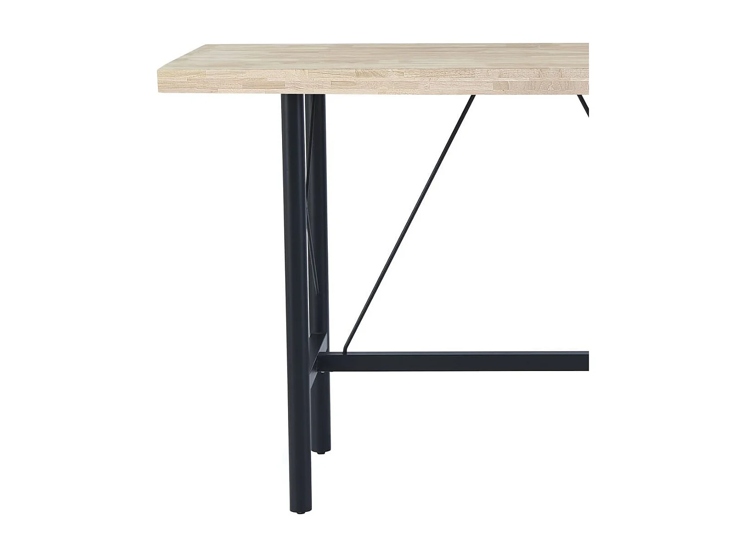 Mesa alta Tams diseño fijo nordish/negro 100x160x70cm Adec