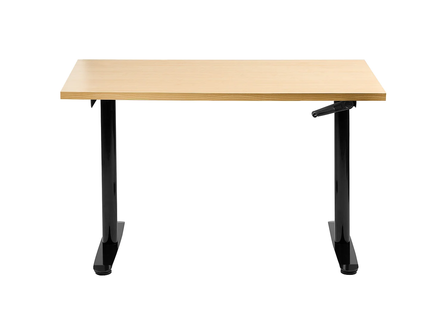 Bureau réglable en hauteur manuellement DESTINAS 120 cm 72 cm Noir/marron clair