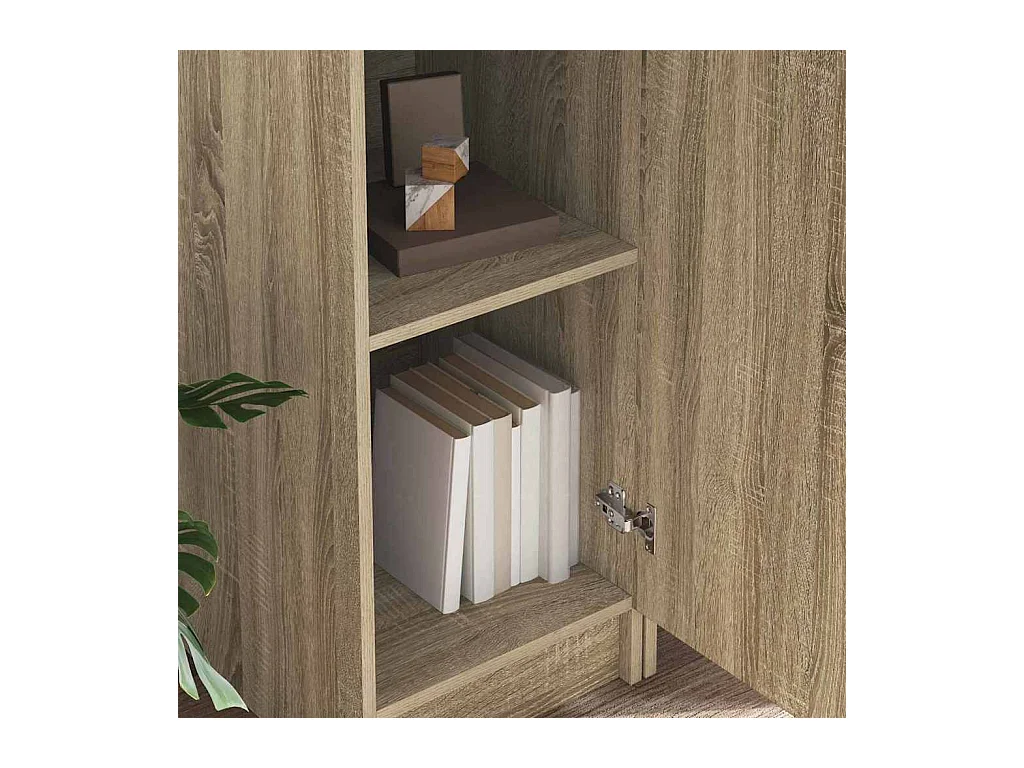 Bureau avec rangement 2 pcs Chêne Sonoma 78.5 x 37 x 154.5 cm