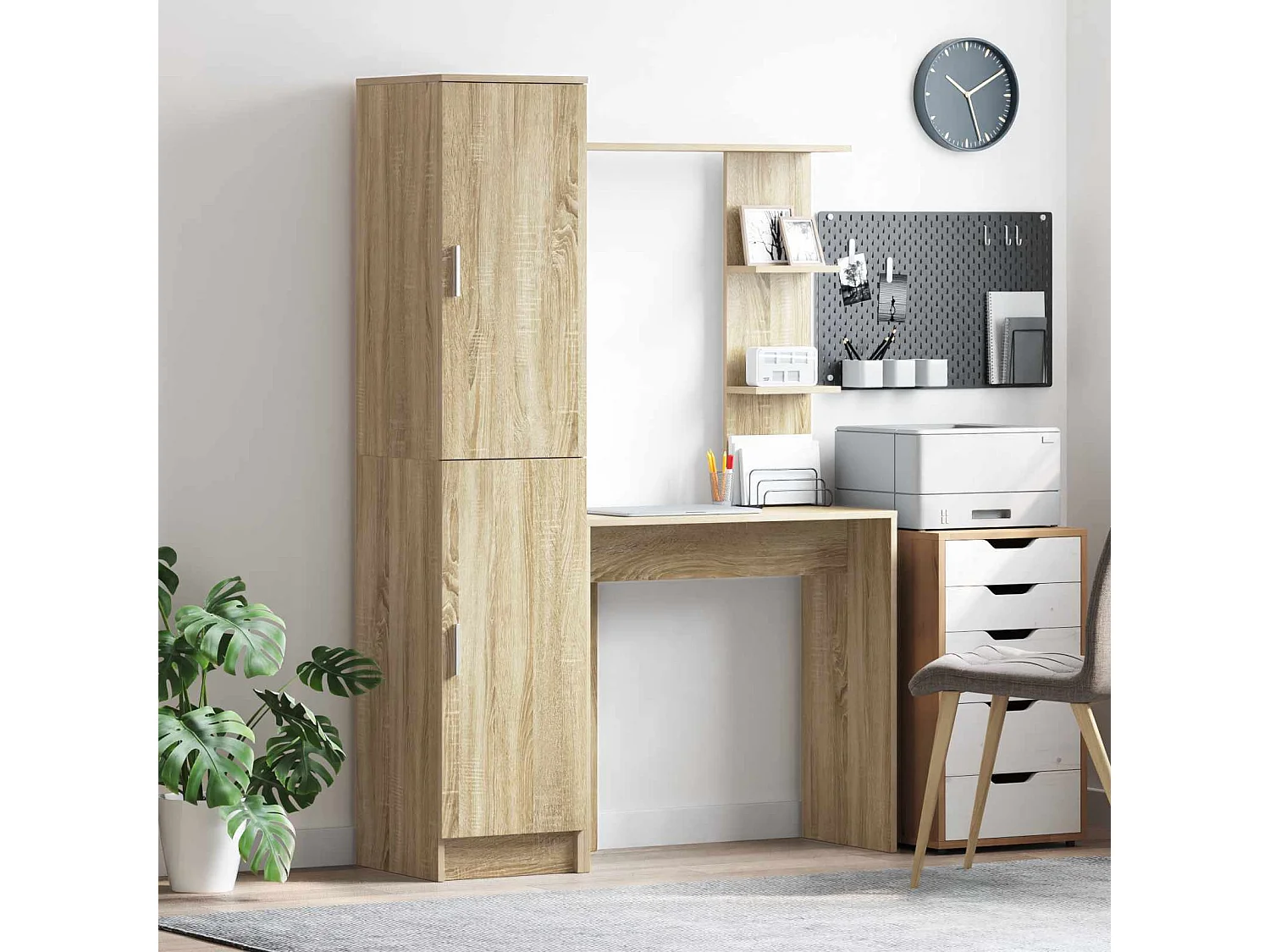Bureau 2 pcs Chêne Sonoma