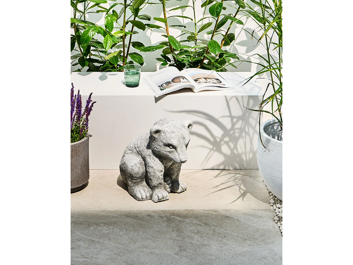 Statue de jardin BOWE Ours Gris