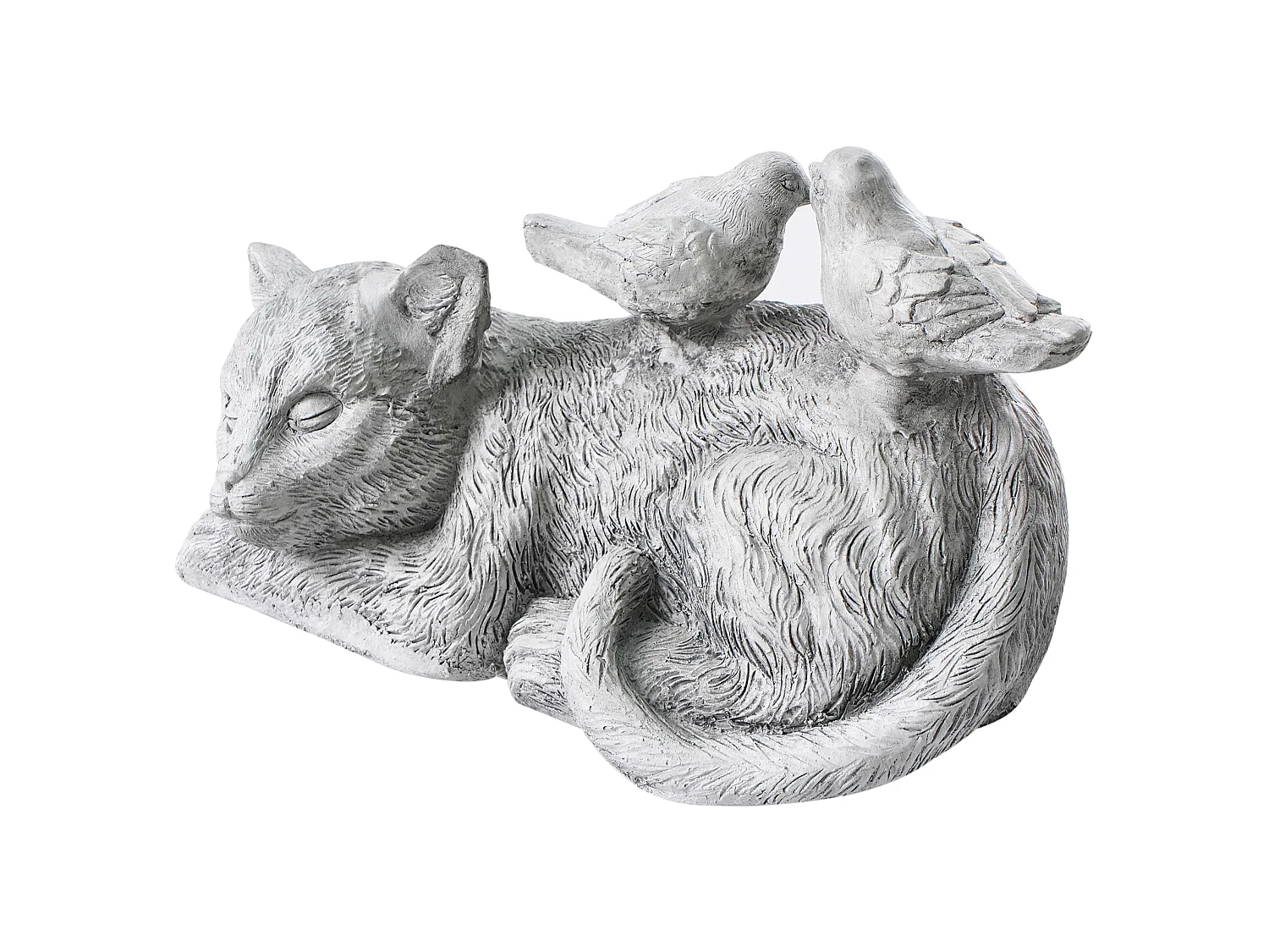 Sculpture de jardin KALELA Chat Gris