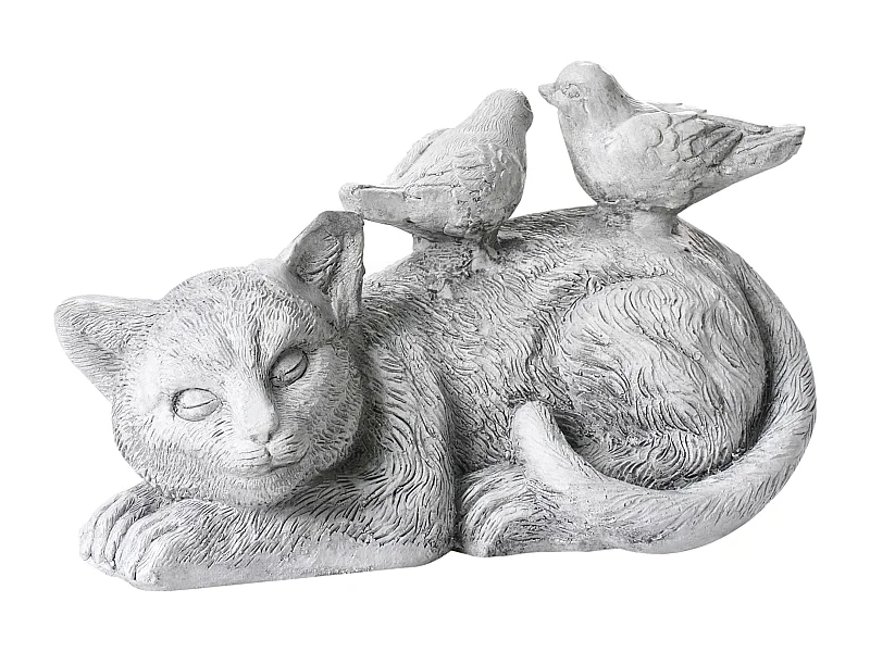Statue de jardin KALELA Chat Gris