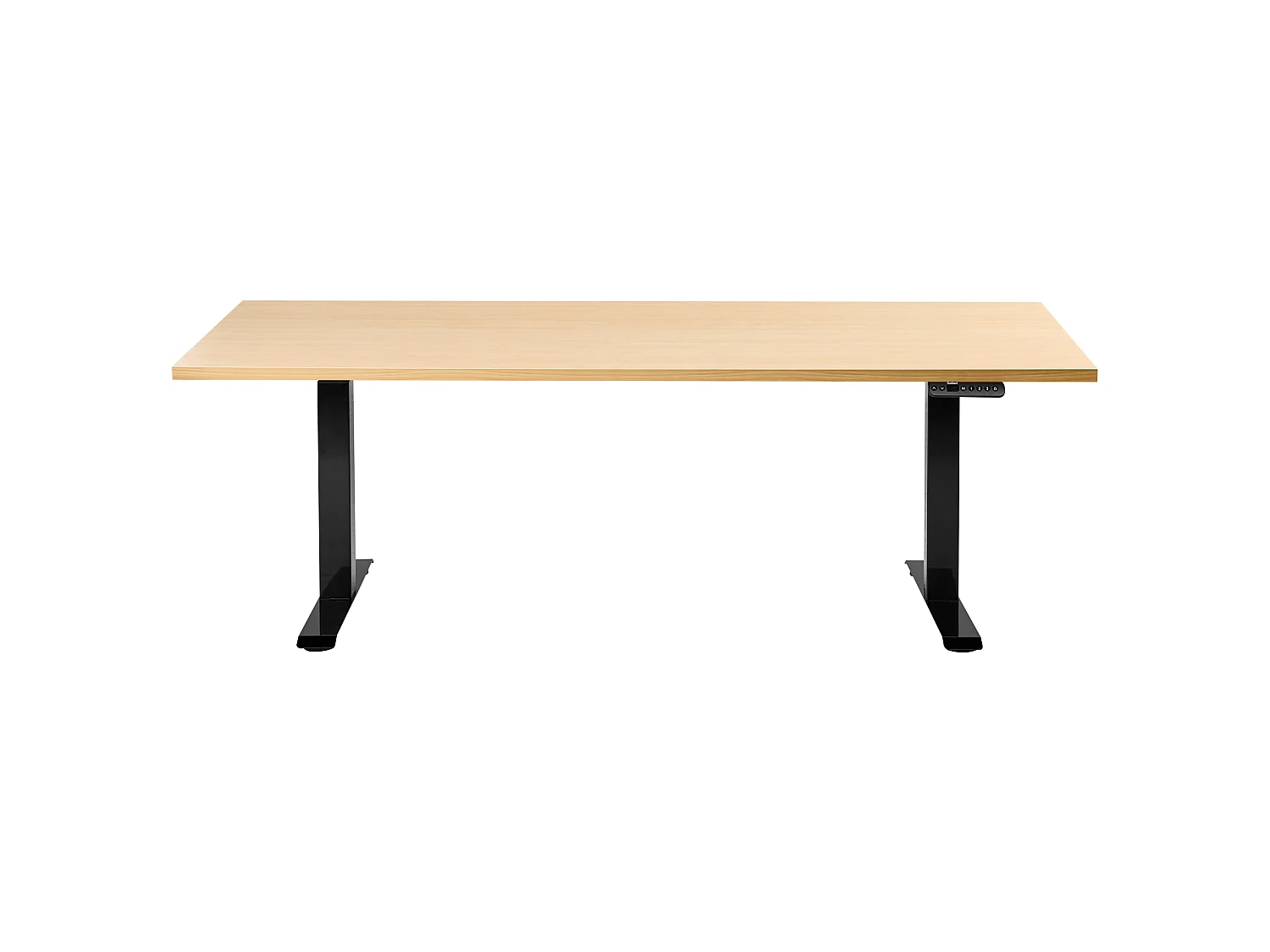 Bureau réglable en hauteur électriquement DESTINES 180 cm 72 cm Noir/marron clair