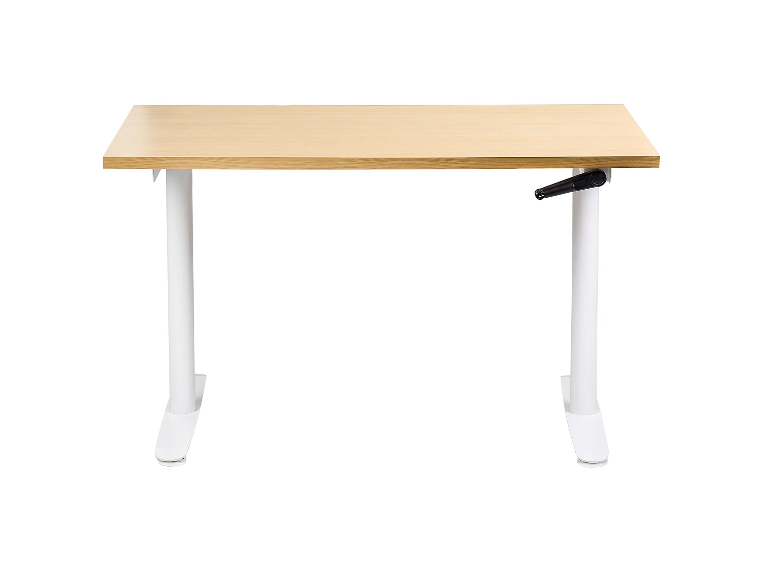 Bureau réglable en hauteur manuellement DESTINAS 120 cm 72 cm Marron clair/blanc